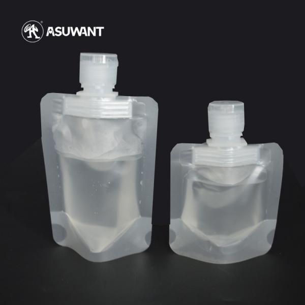 10C Plastic VMPET Liquid Packaging Spout Pouch Gravure Printing With Cap