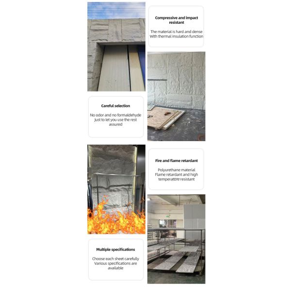 Exterior Wall Panels Modern Polyurethane PU Artificial Culture Stone Lightweight Artificial Pu Marble Stone