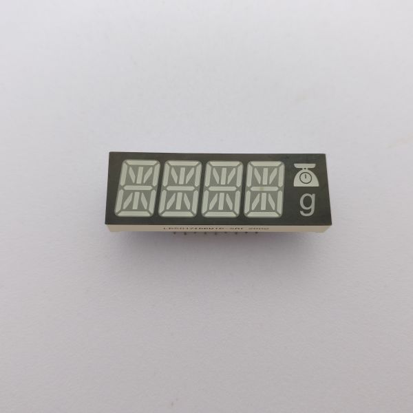 Customized Ultra Red/White/Blue 4-Digit 14-Segment Alphanumeric LED Display
