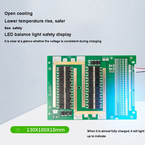 NCM Lifepo4 Protection Board 32S 60A 150A Plastic Material CE certificate