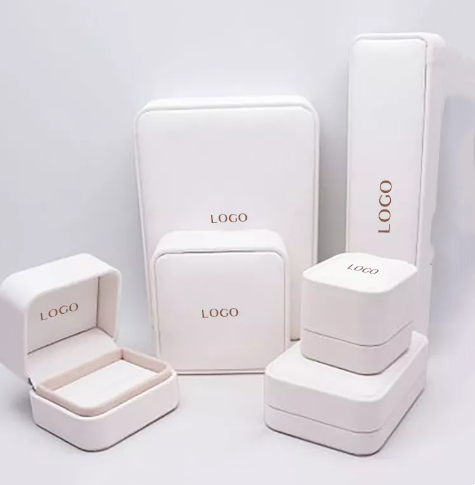 Логотип подарочных коробок кольца ODM напечатал шкатулки для драгоценностей ISO9001 Leatherette магнитные