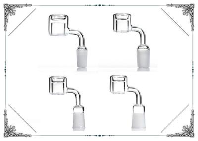 90 Degree Quartz Thermal Banger Nail 14mm Male Female In Clear Color