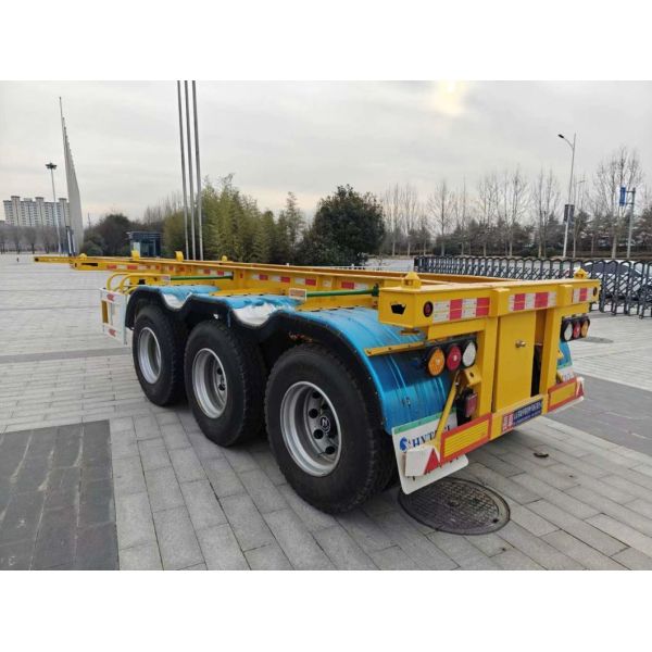 50T Load Capacity 40 FT Skeleton Chassis Semi Trailer for Container Transportation