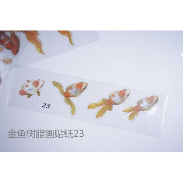 3D resin goldfish stickers, resin paintings, goldfish stickers, material stickers, crystal drip glue, goldfish paintings, resin paintings, wholesale