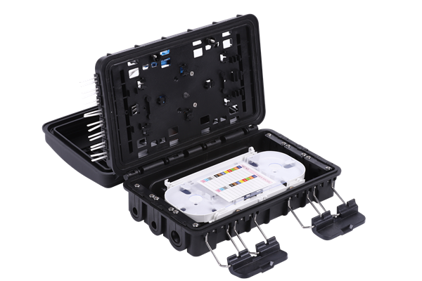 FTTX Pole Mounted 16 Cores Fiber Optic Splice Closure/ Distribution Napbox Black