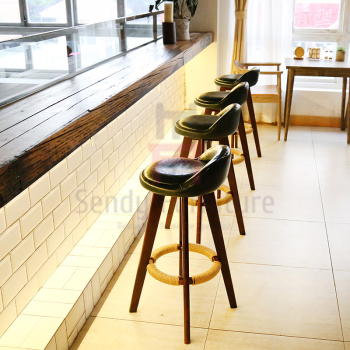 кожа табуреток ресторан бара олид деревянные мягкие/ткань Сеатер В50 * Д37 * СХ73км с