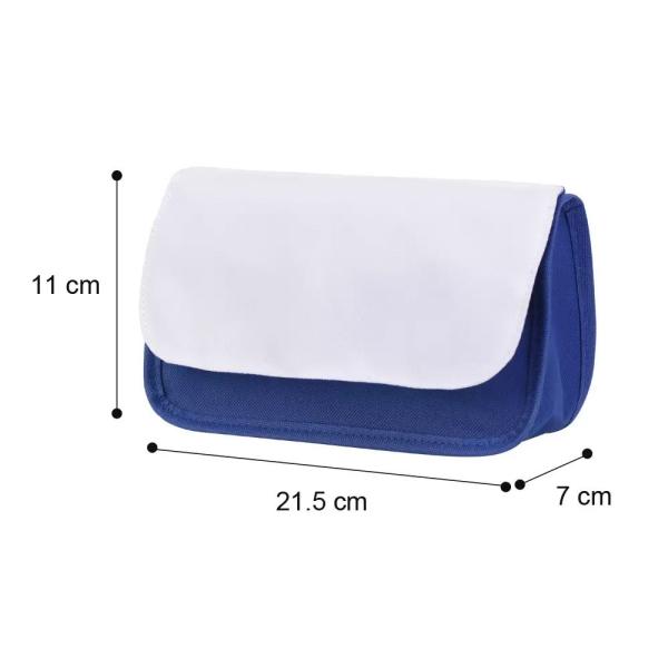Double Layer Flip Pencil Bag Sublimation Makeup Bag For DIY Photos Printing