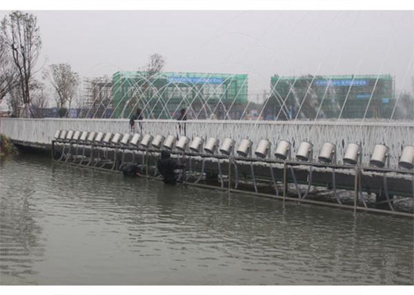 Large Water Park Laminar Flow Fountain , Laminar Jets Water Features Long Using Life