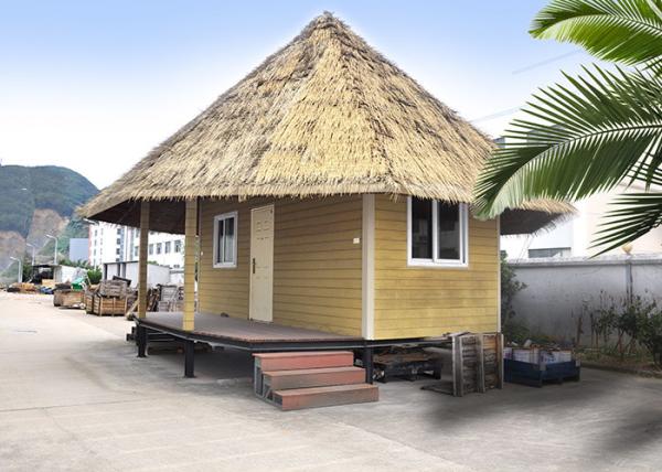 O sistema claro da armação de aço pré-fabricou o bungalow de madeira de Overwater do bungalow