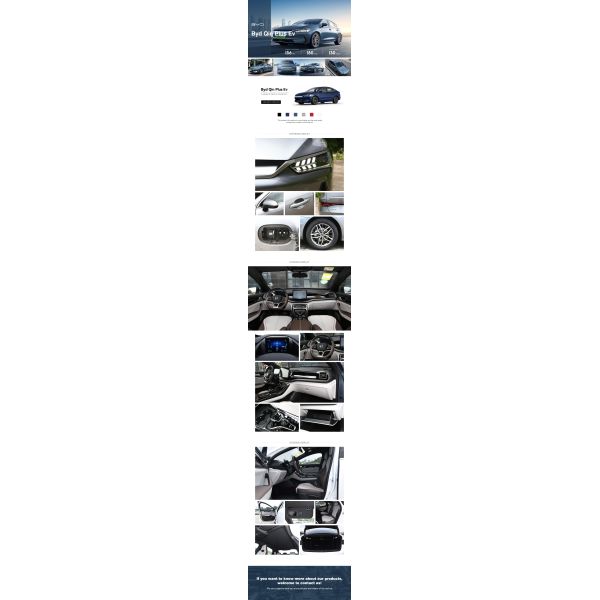 2026 BYD Qin PLUS EV 150kW 280N·m 610km CLTC Range Blade Battery Fast Charge L2 ADAS Smart Electric Sedan Global Export