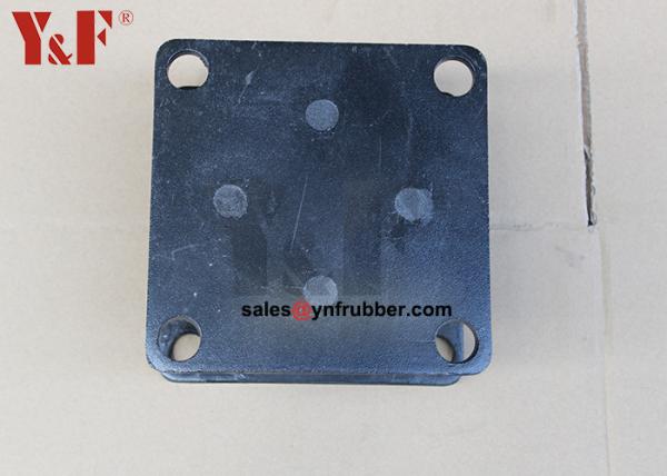 Black Compactor Rubber Mounts Isolators Oil Resistance Vibration Reduction