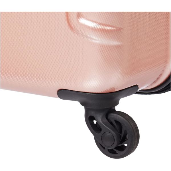 Moonlight Hardside equipaje expandible con ruedas giratorias, oro rosa, comprobado-medio de 24 pulgadas