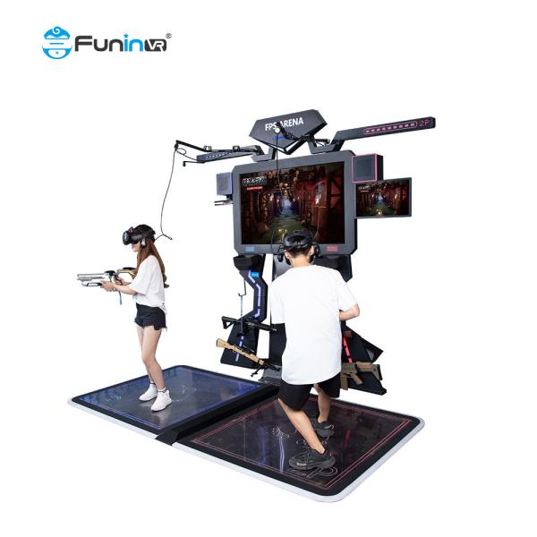equipamento para múltiplos jogadores do parque temático do simulador FPS do tiro da máquina de jogo de 0.8kw 9D VR