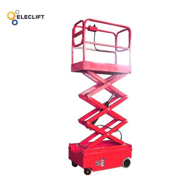 1.2m Platform Height Mini Scissor Lift for 600KG Load and 2/3/4/5/6m Lift Height