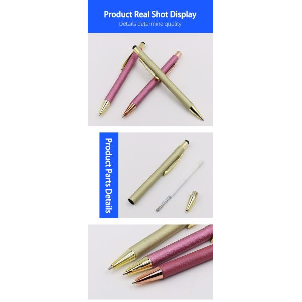 Glitter Press Style stylo-plume à bille à écran tactile