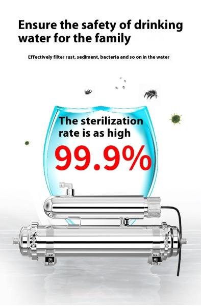 Stainless Steel UV Water Purifier 1000L/H Household With UV Ultraviolet Lamp