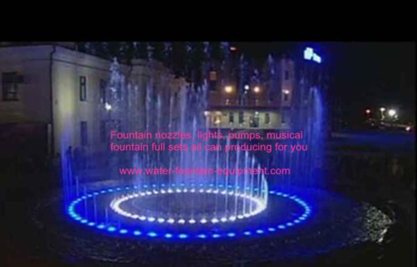 7 Rings Musical Dancing Water Fountain Project With Running Wave Function Diameter 12 Meters