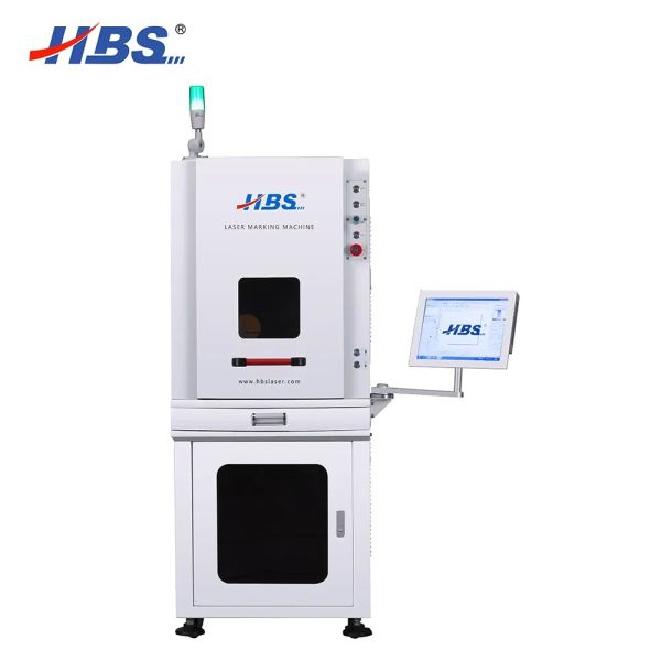 Full Enclosed 20W 30W 50W Fiber Laser Marking Machine Laser Engraving Machine