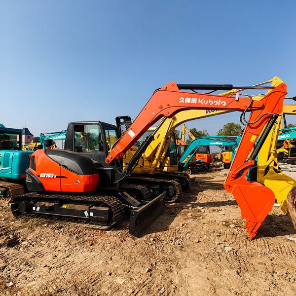 KX183 Kubota Used Mini Excavator , Second Hand Kubota Diggers 48KW 0.31m3 Bucket Capacity