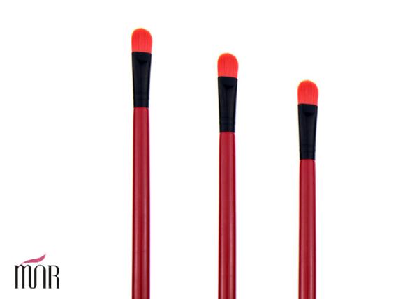Travel Red Makeup Eyeshadow Blending Brush / Essential Eye Makeup Brushes