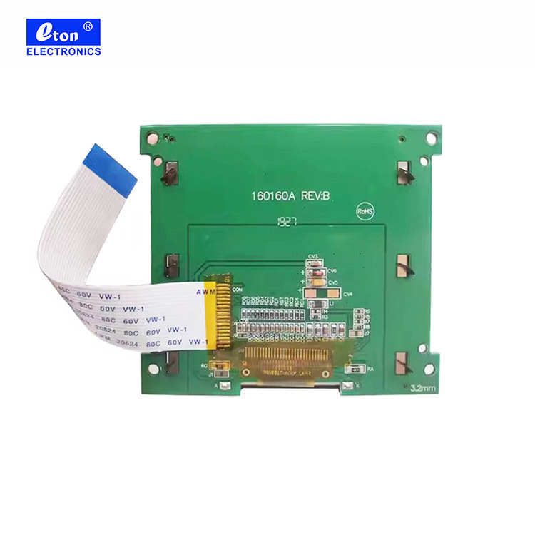 Hot sale 160160 lcd display black on white  COB 160x160 graphic dots matrix lcd module