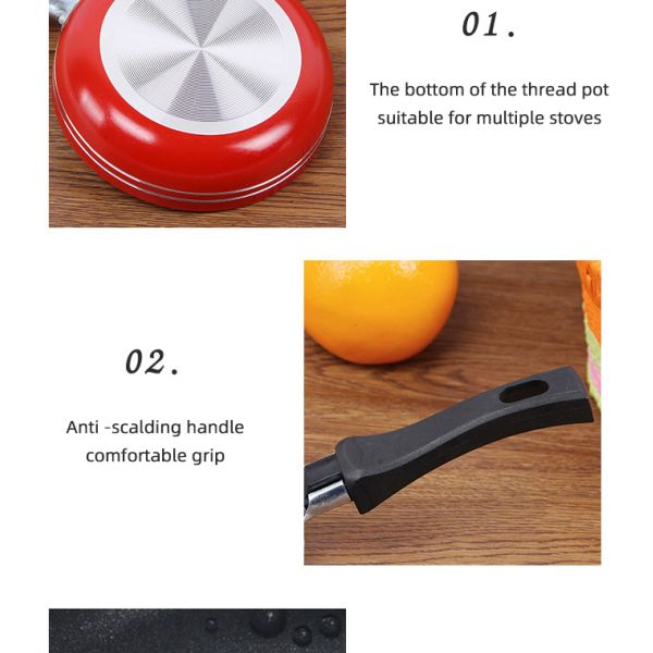 Amazon TOP Seller Flat Bottom Cooking Pans Fry Pans Nonstick Stainless Steel Frying Pans For Kitchen