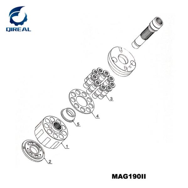 MAG340-III Travel Motor Hydraulic Parts for SK200-6 Excavator