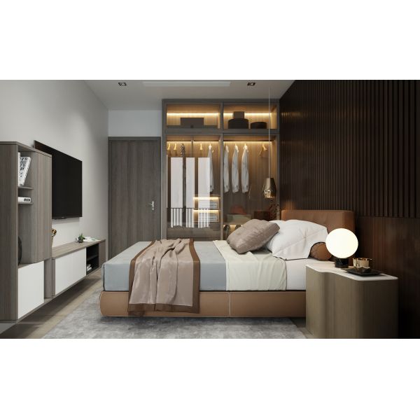 Шкаф спальни шкафа SGS современный сползая современный