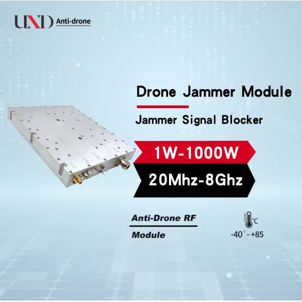 UND 1W~1000W 20Mhz~20GHz 24-28V 20x15x2cm Air Safety RF Power Amplifier Shield Drone Detector & Jammer Module