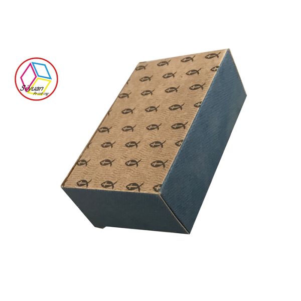 Large Brown Gift Box Recycled Material CMYK Pantone Printing OEM Service