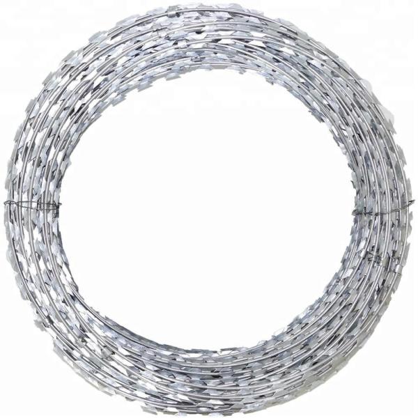 Sea Shipping GI Razor Wire Barrier Concertina Barbed Wire Rolls for Airport Security