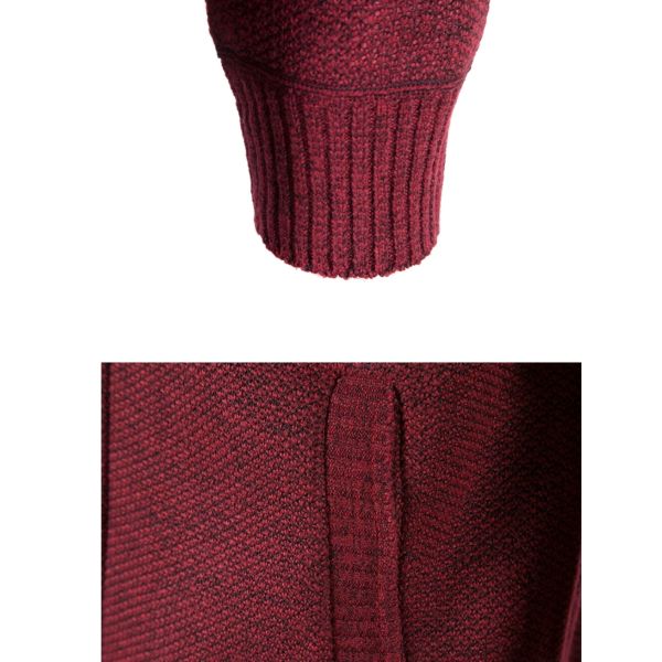Men's Long Sleeved Sweater Coat Casual Men's Clothing Coats and Jackets for Big Sizes