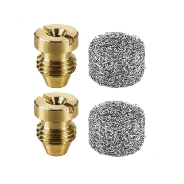 304 Stainless Steel Foam Gun Knitted Mesh Filter 0.61 in x 0.41 in