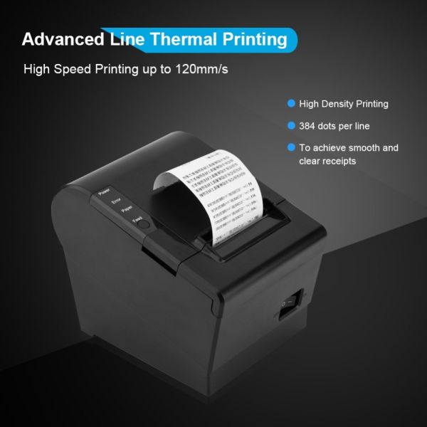 wholesale 3'' 80mm lan+usb port anto cutter printer thermal printer POS receipt printer