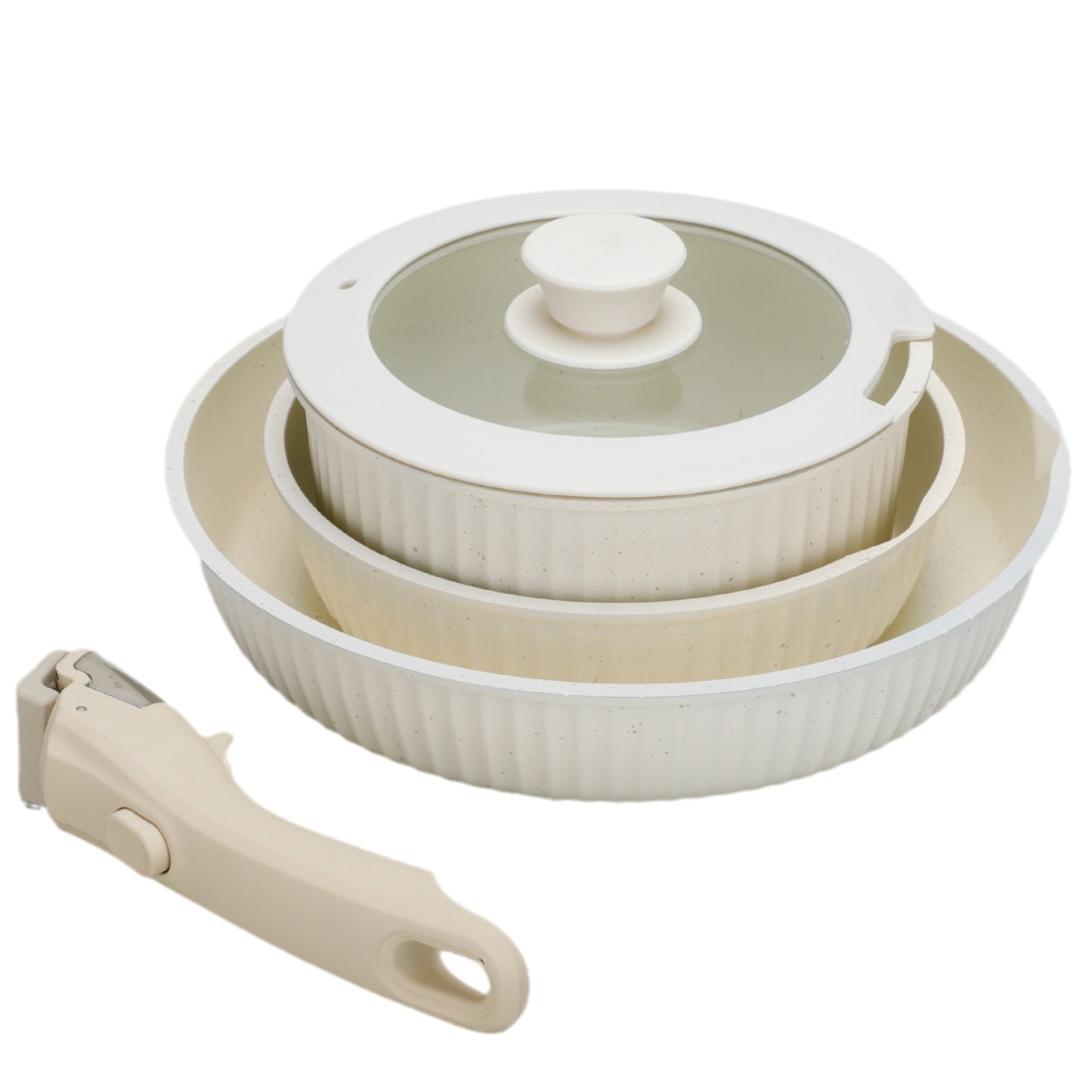 OEM/ODM Household Pot Lids - Silicone Gap Lid, Tempered Glass Flat Lid for Frying Pan, Soup Pot, Milk Pot (Detachable Handle, Manufacturer Wholesale)