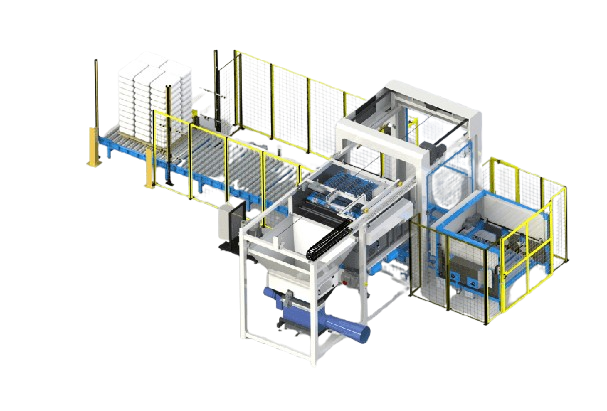 Indoor Custom Automatic Bag Emptying Machine 300-900Bags/Hour For Bulk Material Handling