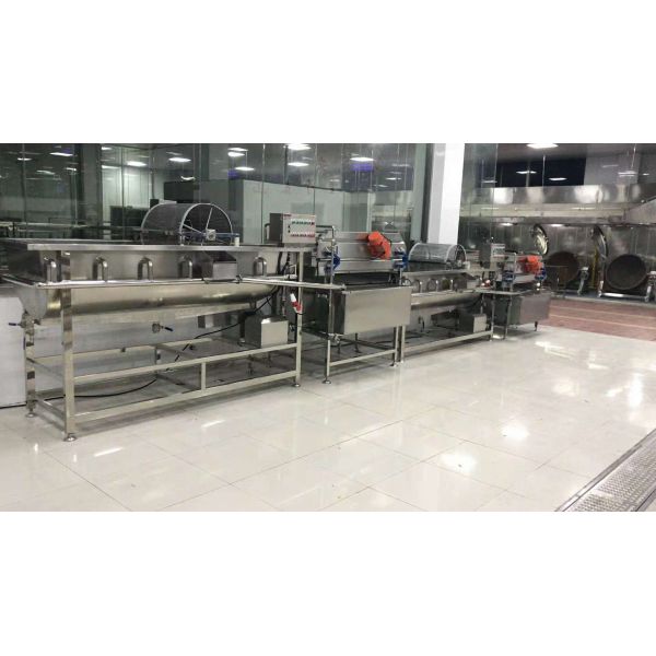 SS304 Material Fruit And Vegetable Processing Line With Turbocharging