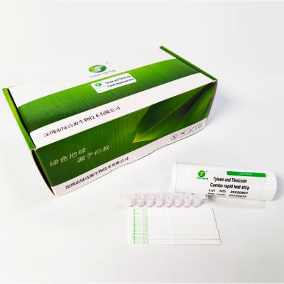 Teste combinado Kit Rapid Test Strip do leite de Tilmicosin do Tylosin 96 testes/jogo