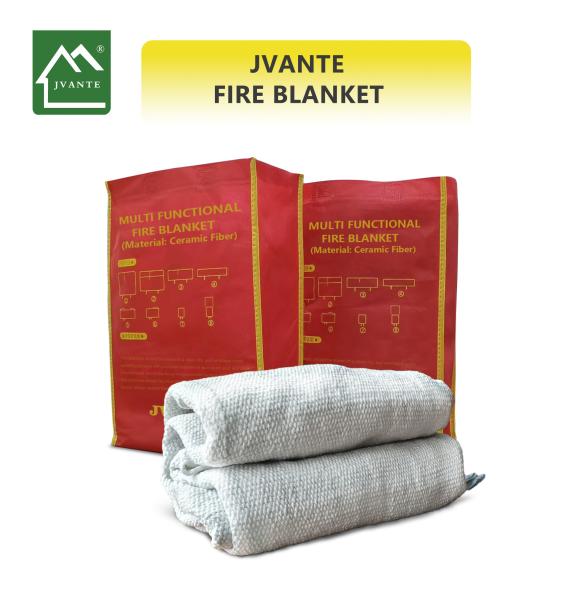 espesor de 2 mm, tamaño personalizable, manta de fuego de fibra de cerámica, blanca, resistente al fuego, productos de primeros auxilios de alta temperatura
