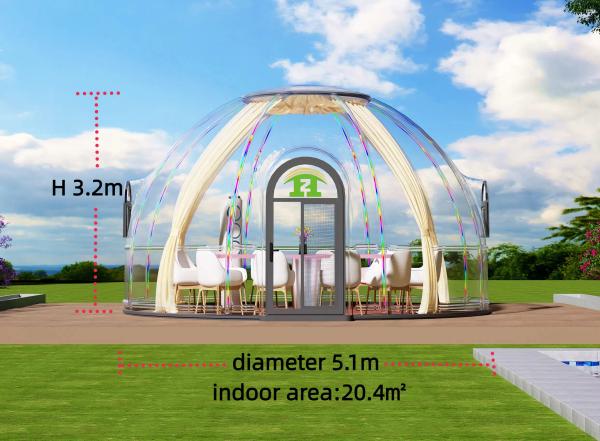 Sound Hot Selling New Design Hotel Polycarbonate Dome Tent PC Sheet Dome Star Bubble House