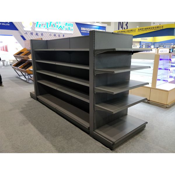 Pitch 25 Metal Gondola Shelving , Display Shelving For Retail Stores