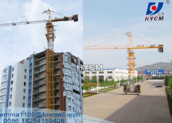 QTZ50 High-Rise Tower Crane For Construction Building 5 Tons Hydraulic Types