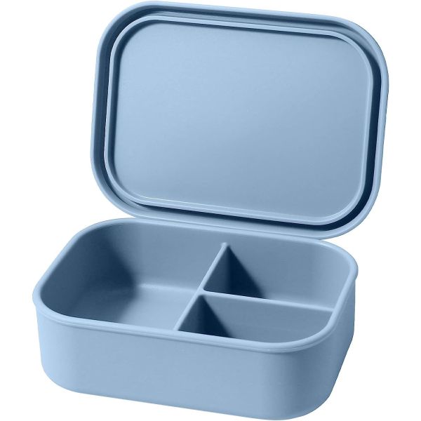 Silicone Bento Box for Kids, Toddlers and Adults - Microwave, Dishwasher, Freezer and Oven safe - Lunch, Snack