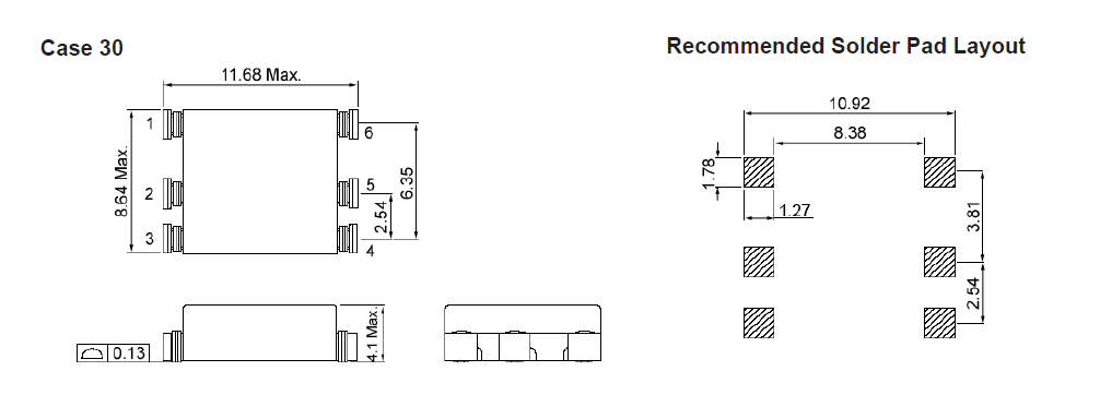 Bloqueador comum HM42-30001LF da linha elétrica do modo do material plástico para o conversor da C.C. da C.C.