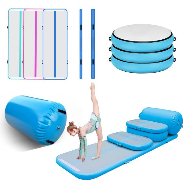 Adjustable Air Roller Inflatable mat, gymnastics mat, Fitness Yoga Roller For Men And Women, Leg And Back Rollers For Muscles, Recovery Muscle Rollers For Home, Gym, Or Travel, Muscle Recovery Tools
