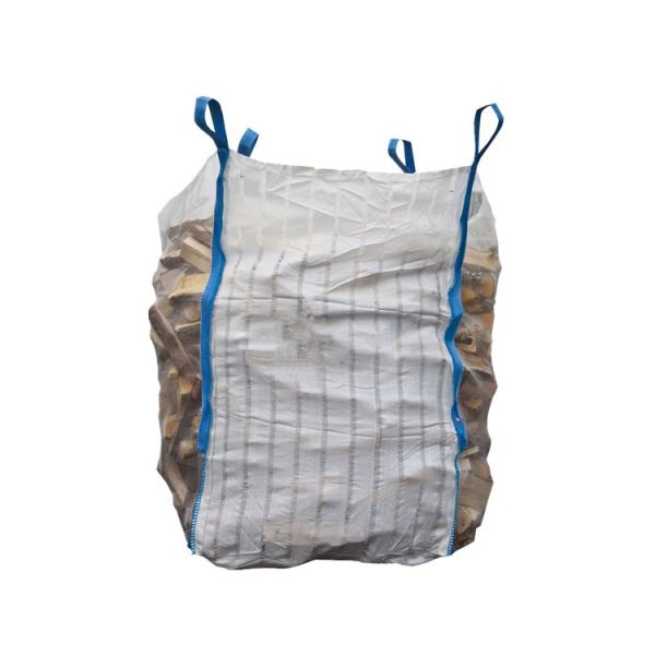 Mesh FIBC Bulk Bags Big Firewood Bag4 Side Seam Loops UV Stabilization