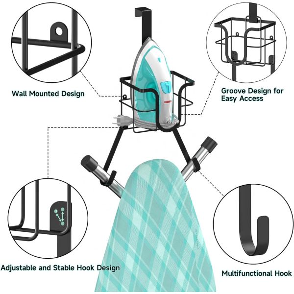 Большая корзина для хранения Металлический стальной стенной монтаж Пластинка для глазки Организатор с порошковым покрытием