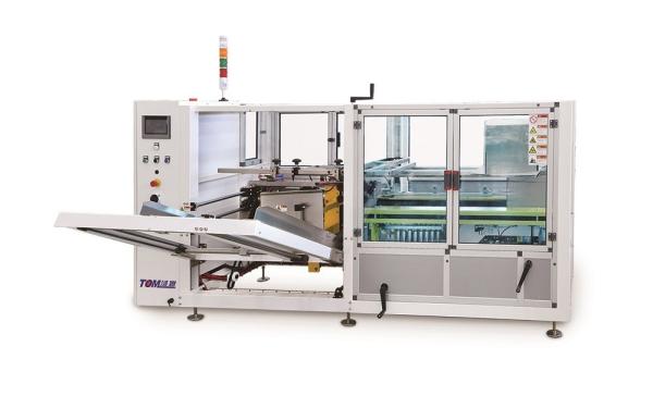 8-12 caixas/minuto Máquina de embalagem automática de caixa de aço inoxidável