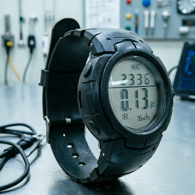 CESTSEN Wristwatch Personal Dosimeter X-Ray Gamma Radiation Monitor with Large LCD Dose Alarm Detector