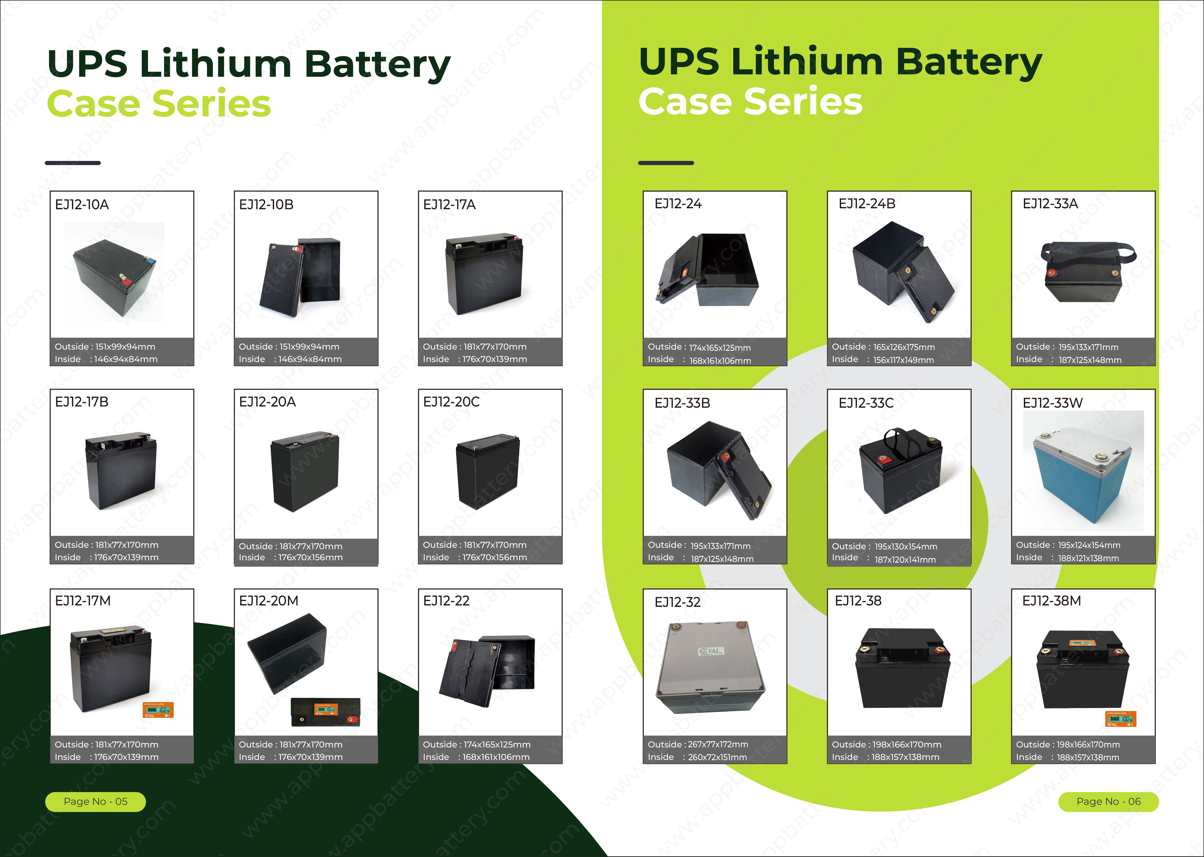 ABS Plastic Empty Battery Housing Case For Lifepo4 Lithium Cells LF100LA LF105 LF280 16 Cells